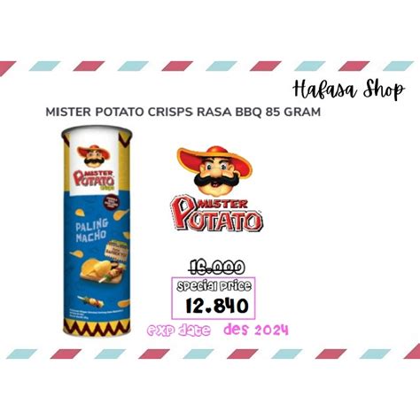 Jual Mister Potato Crispy Bbq Keripik Kentang Gr Shopee Indonesia