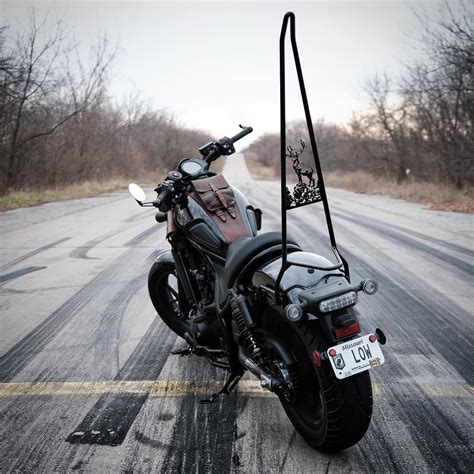 New Custom 40 Inch Sissy Bar From Edward Richie Honda Rebel 300 500