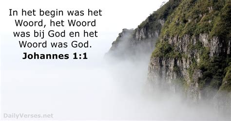 Johannes 1 1 Bijbeltekst DailyVerses Net