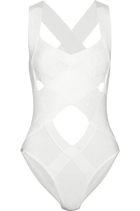 Herv L Ger Cutout Bandage Swimsuit Maillot De Bain Herv L Ger