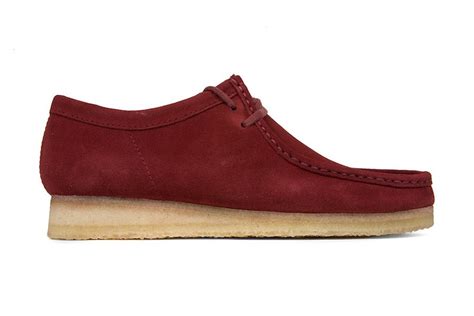 Clarks Wallabee Boot Red Suede Sneaker Bar Detroit