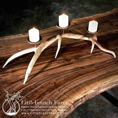 Rustic Antler Candelabra Elk Antler Candle Holder Natural Home D Cor