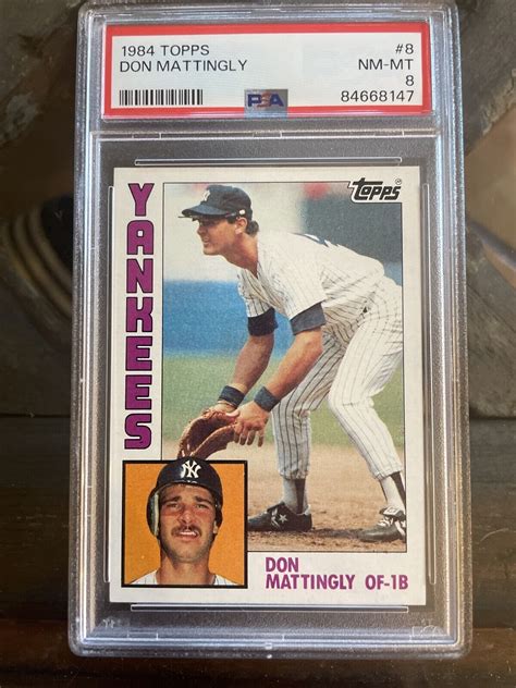 Don Mattingly Topps Rookie Psa Nm Mt Ebay