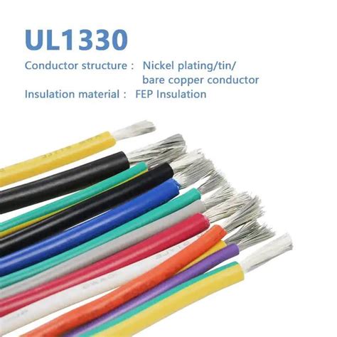 Ul Wire Fep Pfa Etfe Ptfe Customizable Electronic Wire High