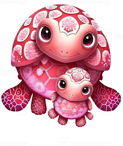 Pink Turtle Watercolor Ai Generative 24624211 Png