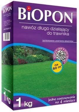 Nawóz długo działający do trawników 1kg Biopon 5904517009516 Cena