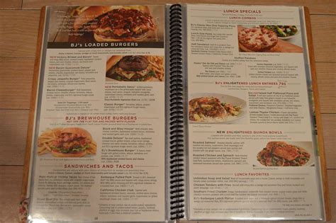 BJ S Restaurant Menu Prices