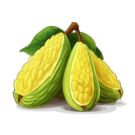 Premium Vector Jackfruit Vector On White Background