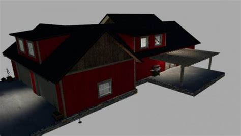 Fs19 Emr Farmhouse Retexture In Red V2000 • Farming Simulator 19 17