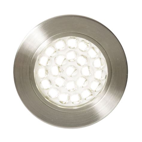 Revive Round Led Recessed Under Cabinet Light Satin Nickel