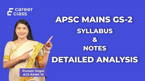 APSC Mains Syllabus Decoded Detailed Notes On GS Paper 2