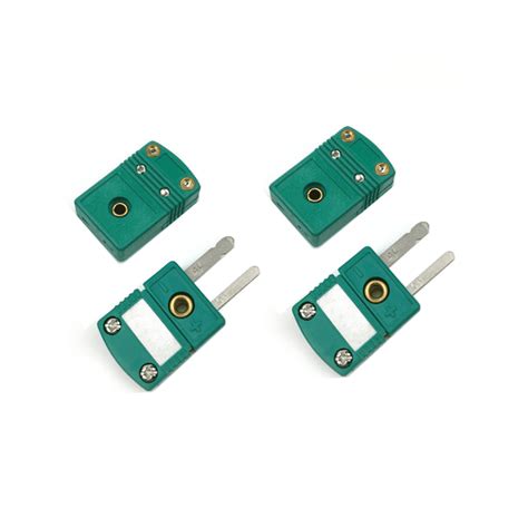 Symkmb 2 Set Mini K Type Thermocouple Wire Connectors Male Female Plug Adapter 200°c 392°f For