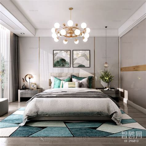 Modern Bedroom 3d Model Download Model Id 665856891 1miba