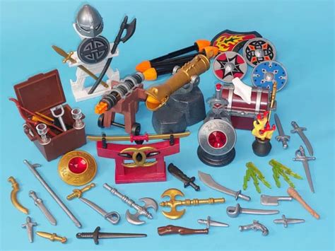 Playmobil Chevalier Lot Accessoire M Di Val Armes Pirate Viking