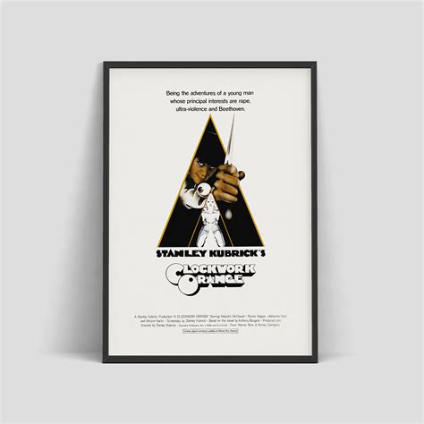 A Clockwork Orange - Retro movie poster for Stanley Kubrick' - Inspire ...