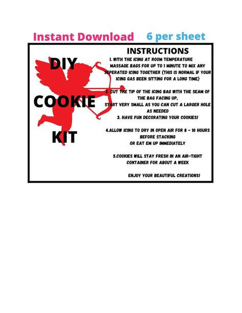 Valentines Paint Your Own Cookie Kit Cupid Do It Yourself Cookie Kit Everyday Do It Yourself