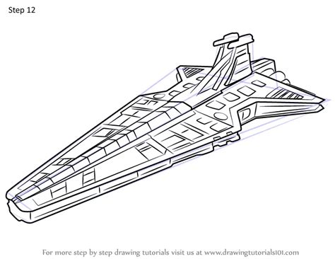 How To Draw A Star Destroyer Star Destroyer Step Wars Draw Nbkomputer