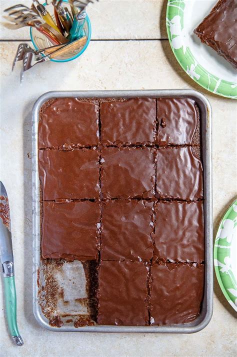 texas-chocolate-sheet-cake-2 | Dessert for Two