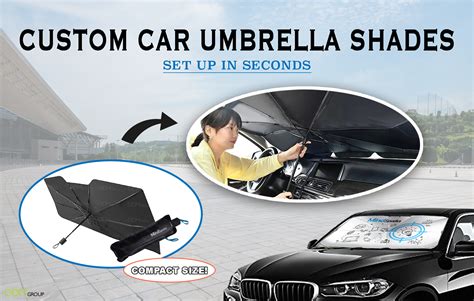 Drive Your Brand to Success with Custom Car Umbrella Shade!