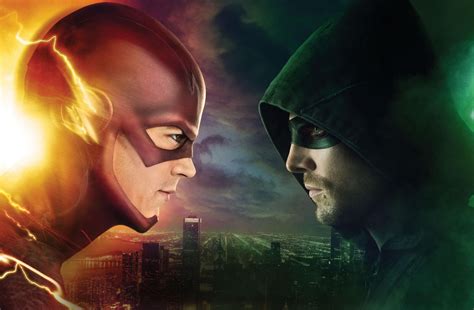 Arrowverse Crossover Flash Vs Green Arrow K Ultra Hd Wallpaper