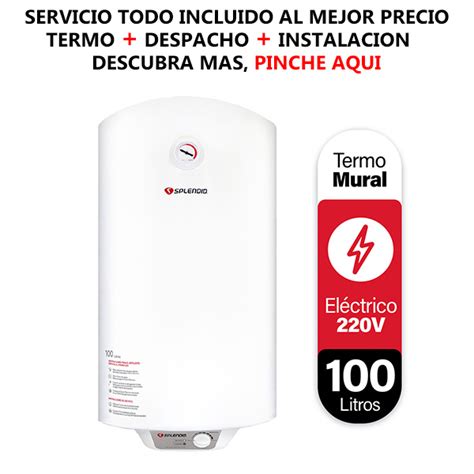 Termo Electrico Mural Splendid Litros Digital Instalado Fugas Gas Cl