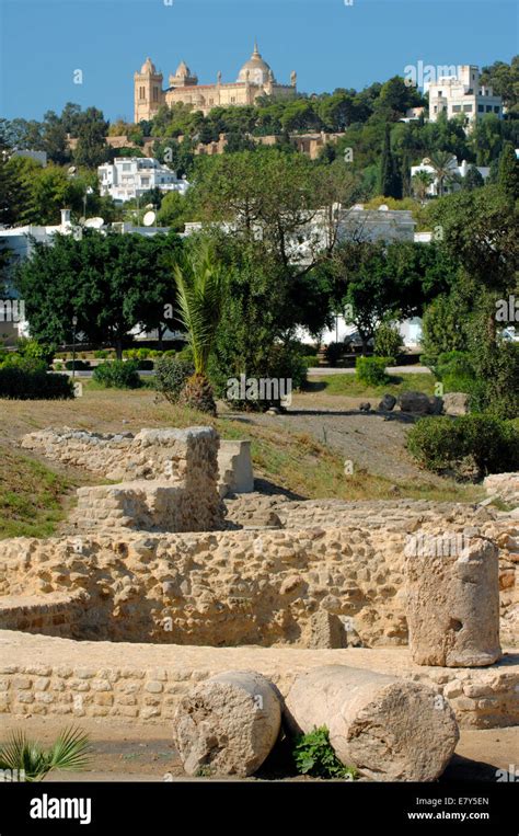 The Cathedral Of St Louis On Byrsa Hill At Carthage Viewed From The