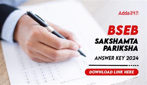 Bihar Sakshamta Pariksha Answer Key 2024 Out, Scorecard PDF