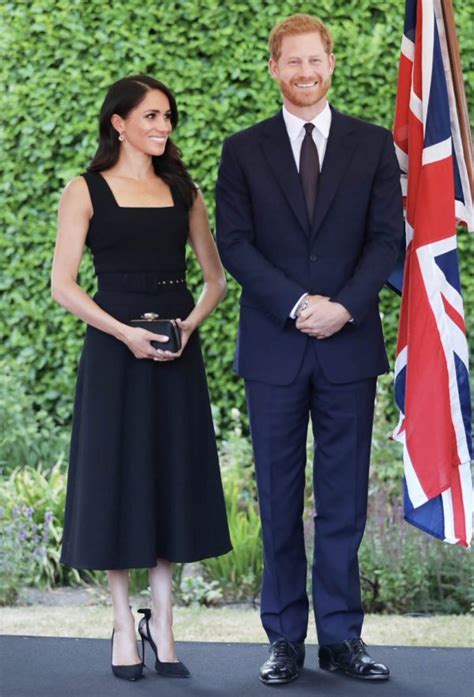 Bespoke Emilia Wickstead Black Dress Meghan S Mirror