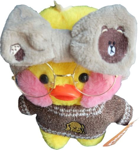 Laladuck Angela Paper Duck Lalafanfan Knuffel Eend Pluche