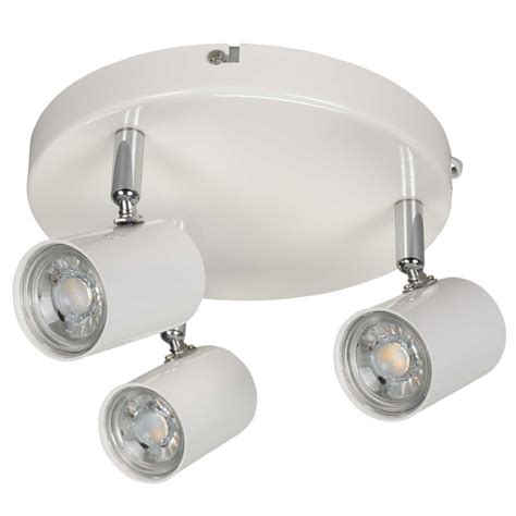 Searchlight Rollo 12W LED 3 Light Round Spot White 3000K 3173WH CEF