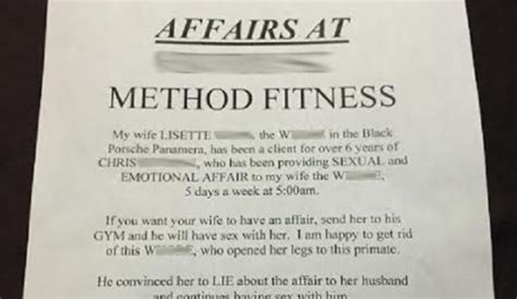 Man Publicly Shames Wife For Cheating On Him With Fitness Instructor