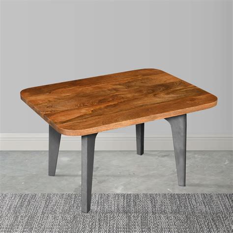 The Twillery Co Sandiacre Solid Wood 4 Legs Coffee Table Wayfair Canada