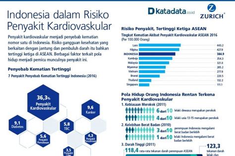 Indonesia Dalam Risiko Penyakit Kardiovaskular Infografik Katadata Co Id