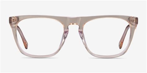 Zephyr Aviator Clear Brown Glasses For Men Eyebuydirect