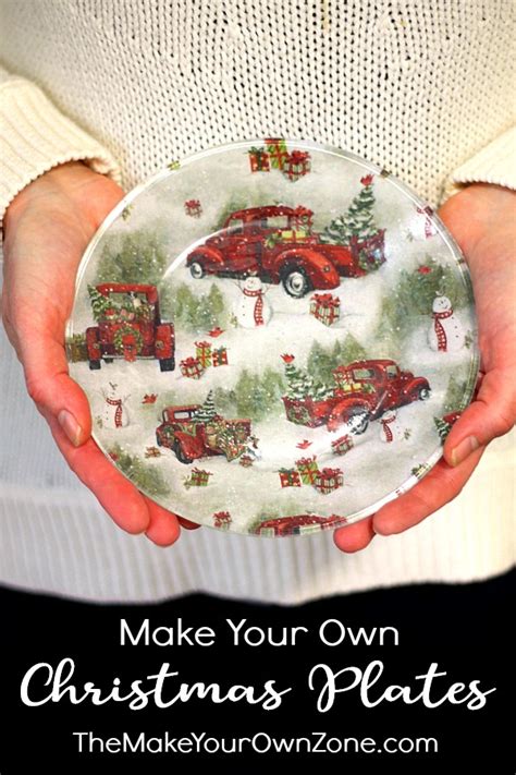 DIY Christmas Plates - The Make Your Own Zone