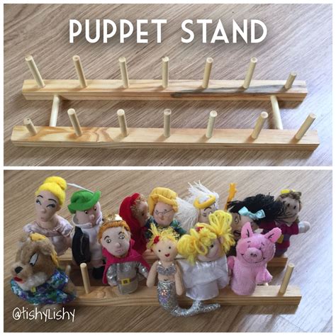 Puppet Stand Using A Cheap Plate Rack Nursery Activities Play