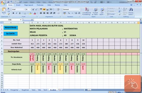 Aplikasi Analisis Butir Soal Isian Dengan Microsoft Excel Download File Pendidikan