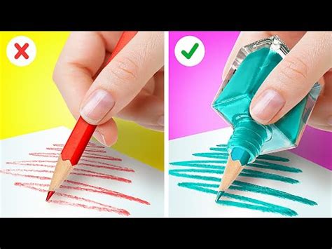 GENIALE HACKS UND CLEVERE TRICKS FÜR SCHULE DIY Schulzubehör