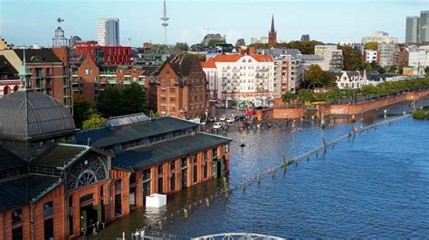 Hamburg Sturmflut Setzt Beliebtes Ausflugsziel Unter Wasser Moin De