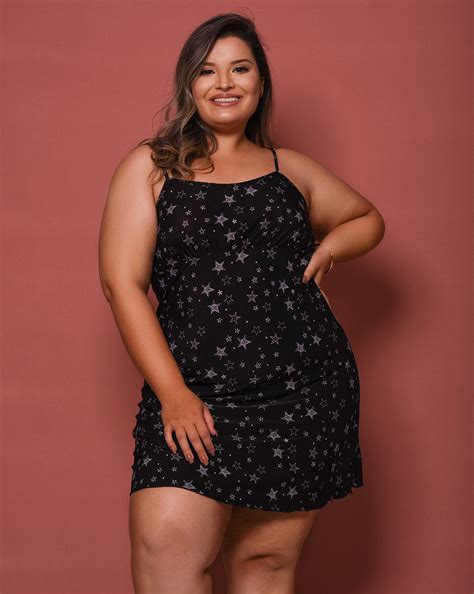 Camisola de Alça Dukley Lingerie Plus Dukley Lingerie