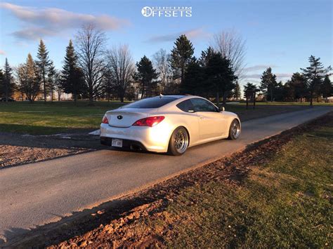 Hyundai Genesis Coupe Wheel Offset Nearly Flush Coilovers