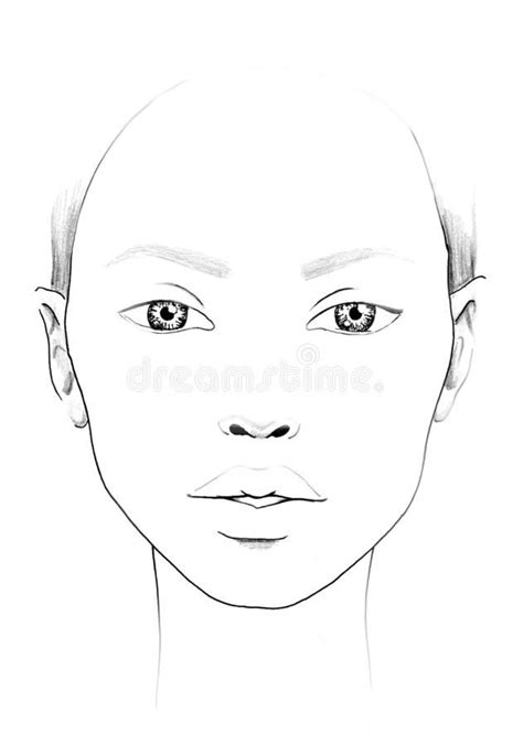 Face Template Makeup Makeup Face Charts Musician Art Eye Makeup Designs Face Sketch Female