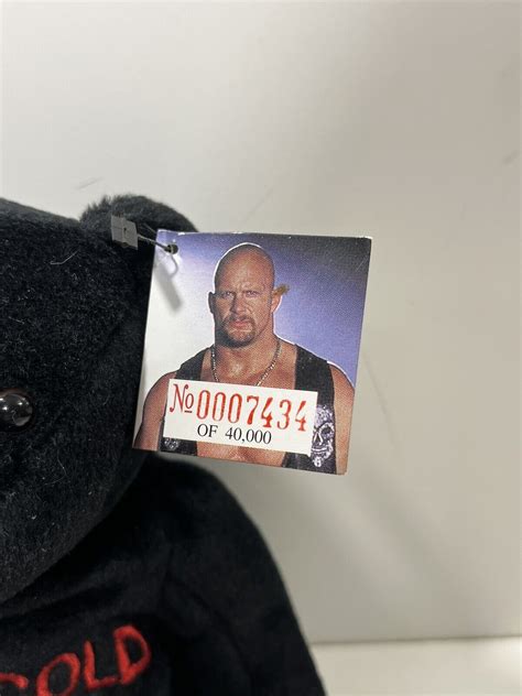 Wwf Attitude Bears Titan Sports Wwe Beanie Baby Stone Cold Steve