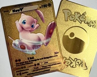 Mew V Gold Card Etsy