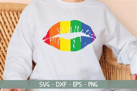 Lips Lgbt Pride Svg Graphic By Printablestore · Creative Fabrica