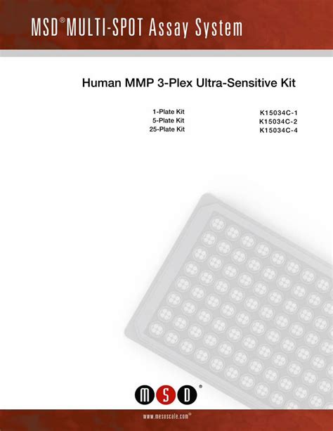 Pdf Msd Multi Spot Assay System Meso Scale Media Files Product