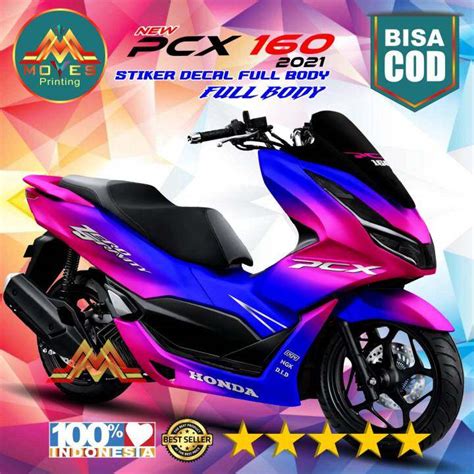 ⭐⭐⭐⭐⭐decal Sticker Stiker Motor New Pcx 160 Bunglon Full Body