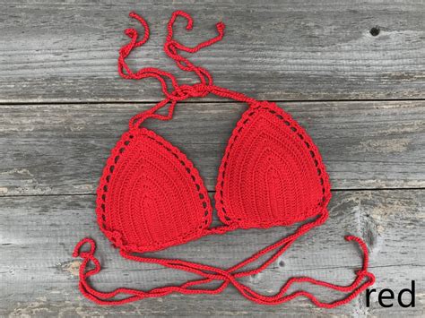 Boho Clothing Handmade Crochet Bikini Sexy Two Piece Swimming Etsy