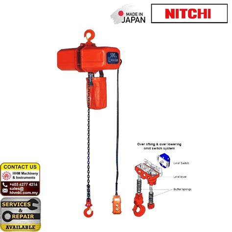 Nitchi Electric Chain Hoist Ec4 Series Electric Hoist Material Handling Kuala Lumpur Kl