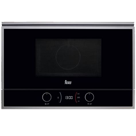 Micro Ondas Encastre Cor Preto Aro Inox TEKA ML 822 BIS R 22LT 39 X59